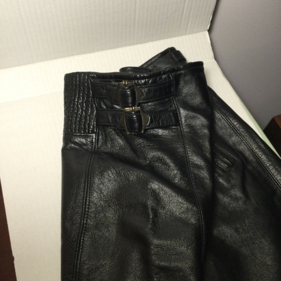 Diesel Black Leather Mini Skirt from 1990s - Picture 4 of 7